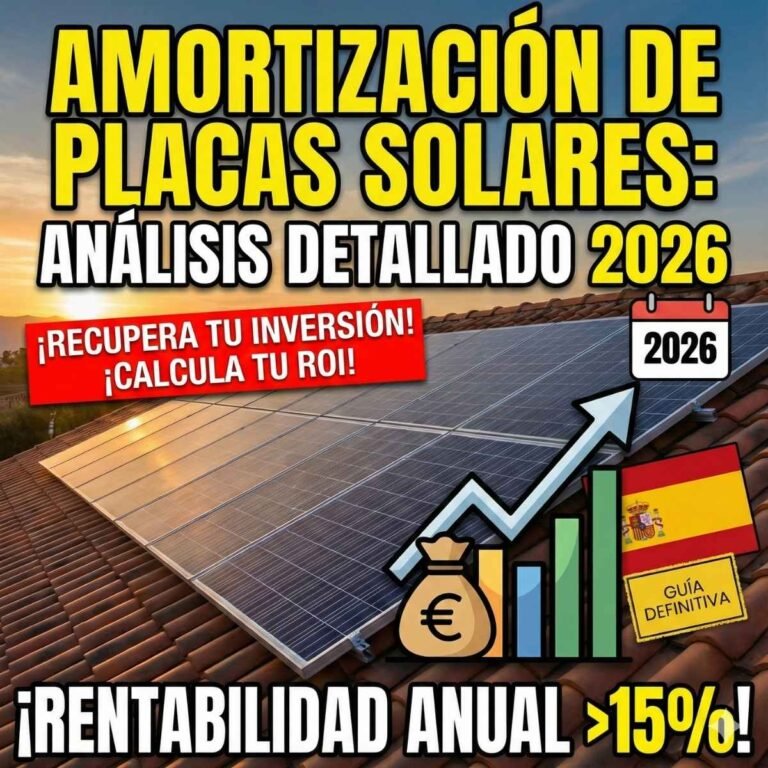 Amortización de Placas Solares Análisis Detallado 2026