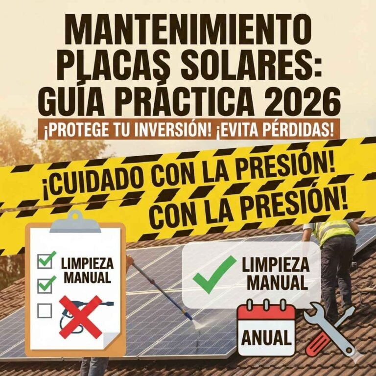 Mantenimiento de Placas Solares Guía Práctica 2026